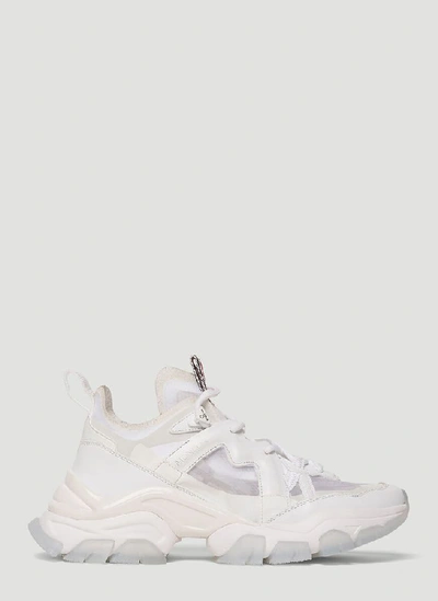 Shop Moncler Leave No Trace Sneakers In White