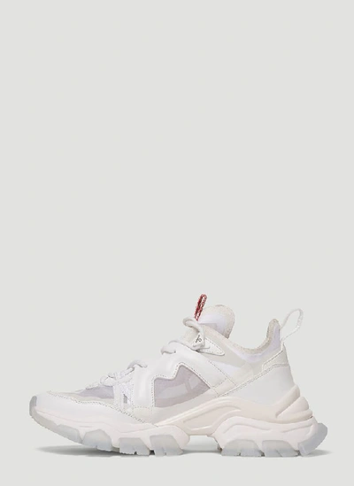 Shop Moncler Leave No Trace Sneakers In White