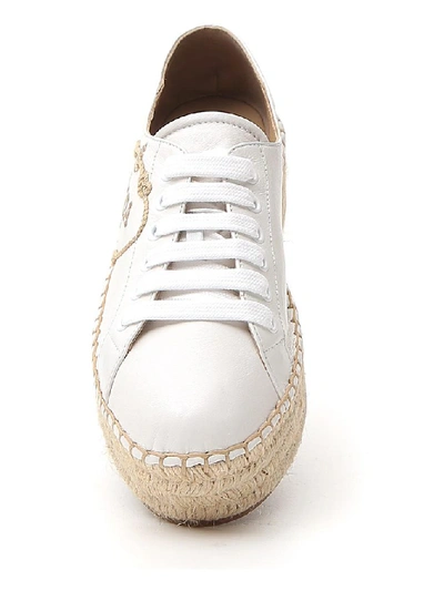 Shop Prada Platform Low In White