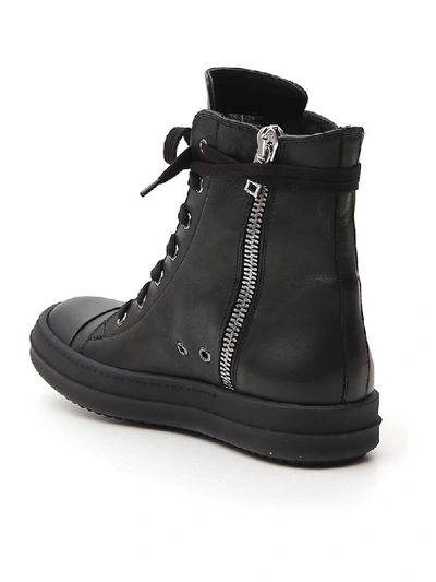 Shop Rick Owens Tecuatl High Top Sneakers In Black