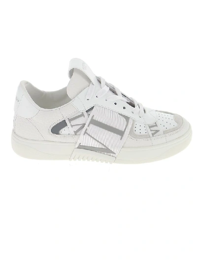 Shop Valentino Vltn Sneakers In White