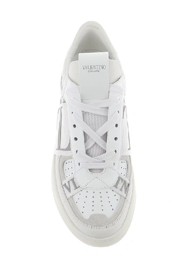 Shop Valentino Vltn Sneakers In White