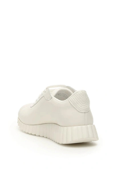 Shop Ferragamo Salvatore  Gancini Low In White