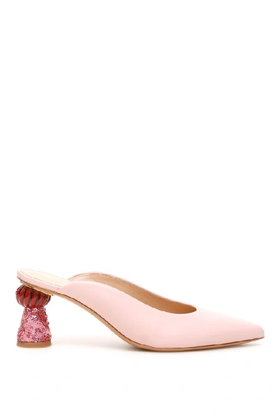 Shop Jacquemus Les Maceio Mules In Pink