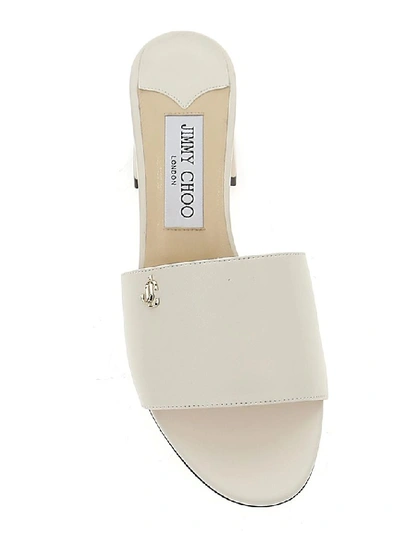 Shop Jimmy Choo Minea 45 Sandals In White