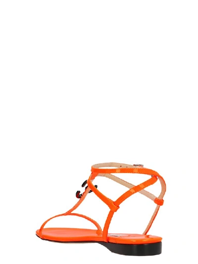 Shop Jimmy Choo Alodie Sandals In Orange