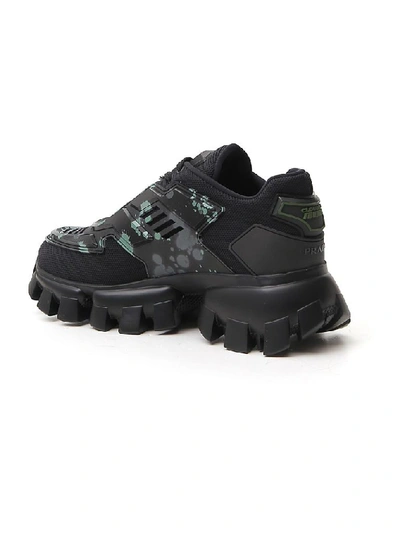 Shop Prada Cloudbust Thunder Sneakers In Black