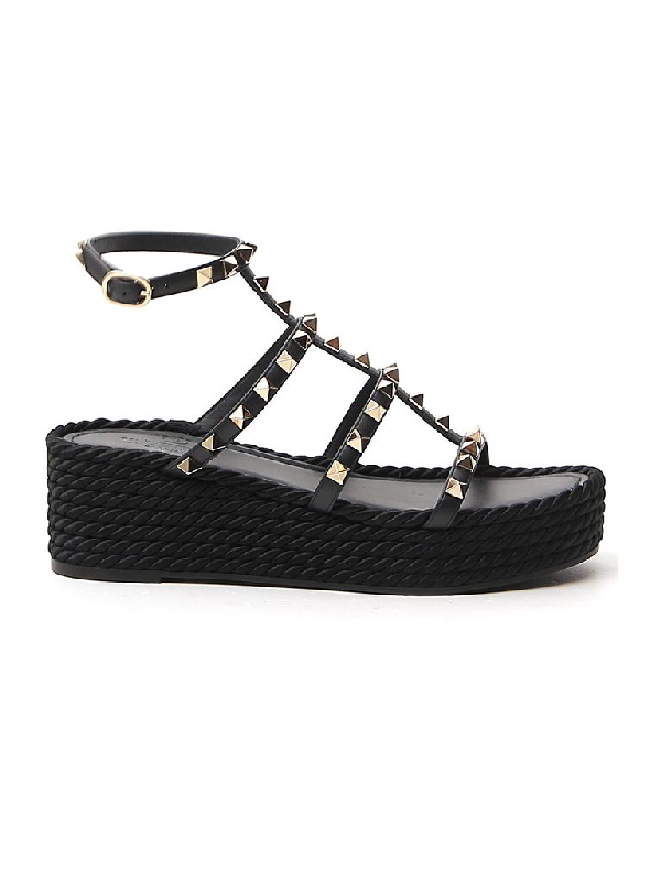 rockstud torchon espadrille platform sandal