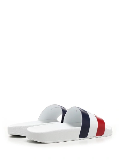 Shop Moncler Jeanne Slides In White