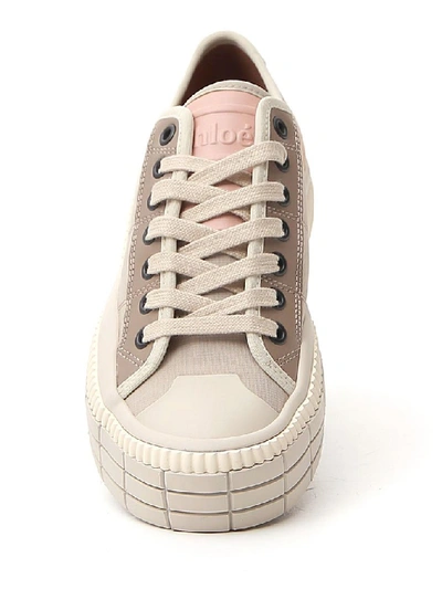 Shop Chloé Clint Lace Up Sneakers In Multi