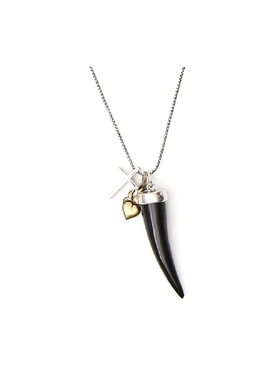 Shop Saint Laurent Multi Pendant Necklace