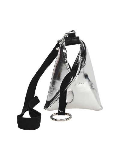 Shop Mm6 Maison Margiela Japanese Bag Key Ring In Silver