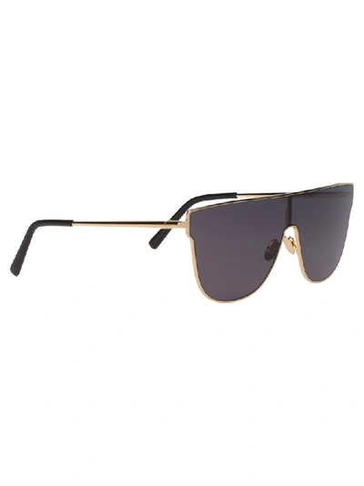 Shop Retrosuperfuture Shield Oversized Sunglasses In Black