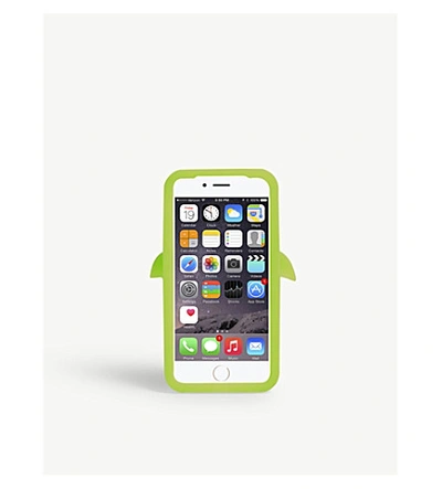 Shop Versace Medusa Logo Silicone Iphone X Case In Neon Green