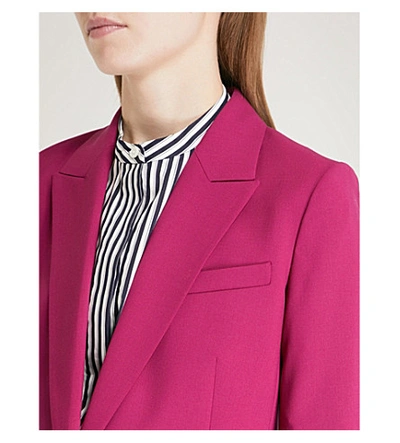 Shop Theory Etiennette Stretch-wool Blazer In Electric Pink