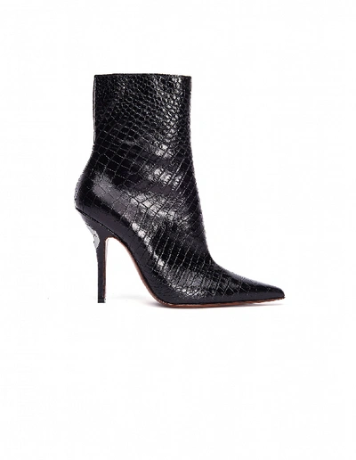 Shop Vetements Black Bottle Opener Ankle Boots