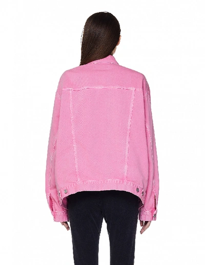 Balenciaga Pink Denim Jacket | ModeSens