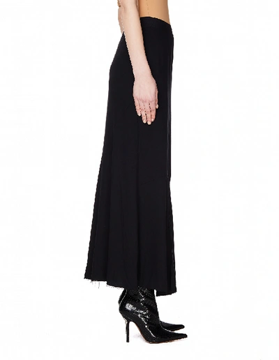 Shop Ann Demeulemeester Black Maxi Skirt