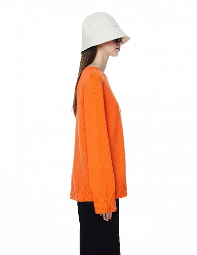 Shop The Row Orange Wool & Cashmere Sibel Sweater