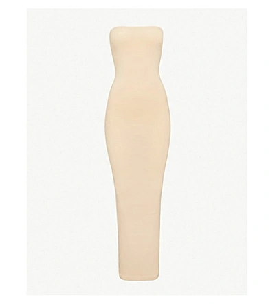 Wolford Fatal Seamless Stretch-jersey Dress In Toasted Almond