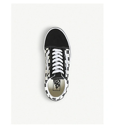 Shop Vans Old Skool Check Trainers In Black White Primary Chec