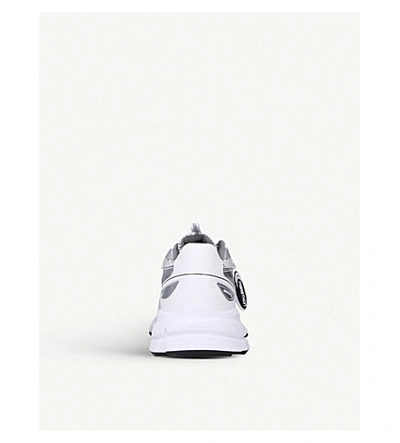 Shop Axel Arigato Mens White Marathon Runner Mesh And Leather Trainers