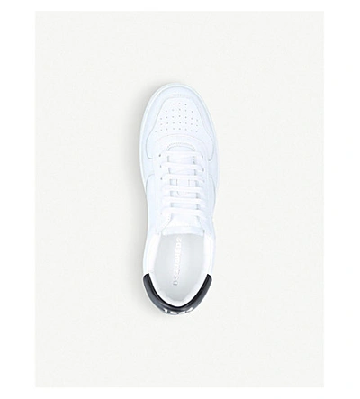 Shop Dsquared2 Maple Gym Leather Trainers In White