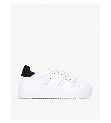 leather flatform trainers