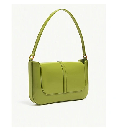 BY FAR Mini Semi Patent Bag - Lime Green