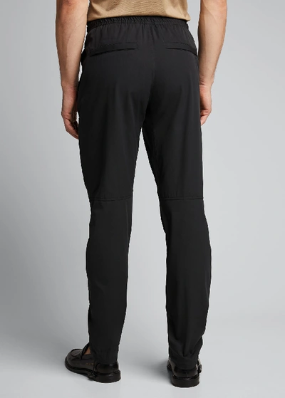Shop Bottega Veneta Men's Pull-on Track Pants In Black