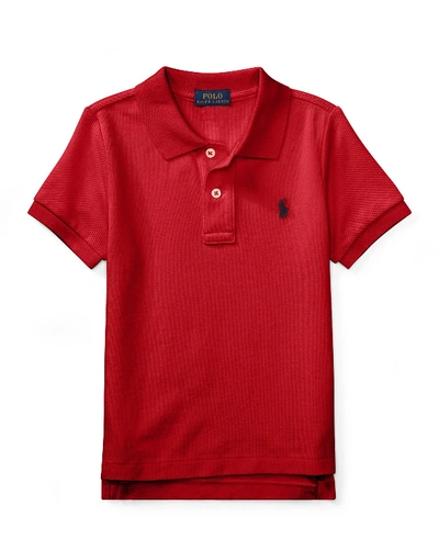 Shop Ralph Lauren Short-sleeve Logo Embroidery Polo Shirt In Red