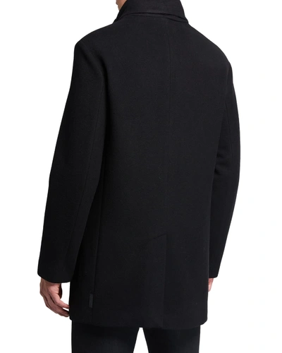 Shop Emporio Armani Men's 3-in-1 Car Coat In Black