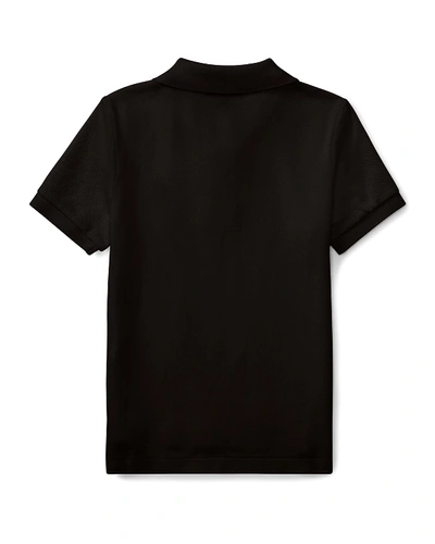 Polo Ralph Lauren Short-sleeve Logo Embroidery Polo Shirt In Black