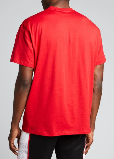 Shop Burberry Men's Emerson Tb Logo T-shirt In Red