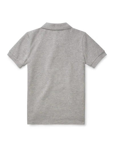 Shop Ralph Lauren Short-sleeve Logo Embroidery Polo Shirt In Gray