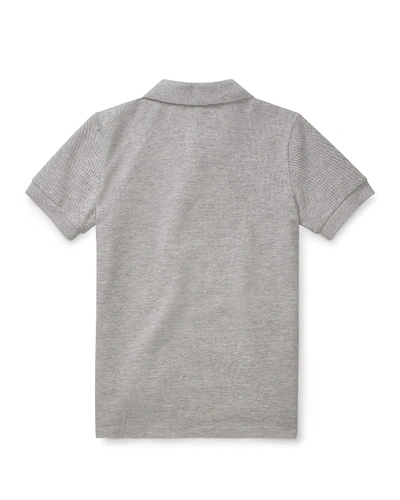 Polo Ralph Lauren Short-sleeve Logo Embroidery Polo Shirt In Gray