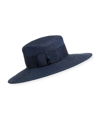Shop Kokin Melania Structured Hat In Navy