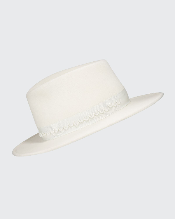 rabbit felt fedora hat