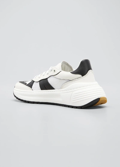 Shop Bottega Veneta Speedster Leather Walking Sneakers In White