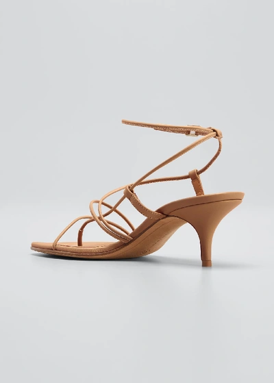 Shop Emme Parsons 50mm Tobias Strappy Thong Sandals In Luggage