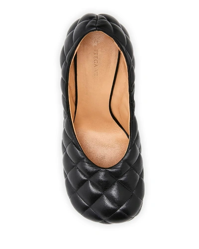 Shop Bottega Veneta Quilted Puffy Leather Pumps In Black