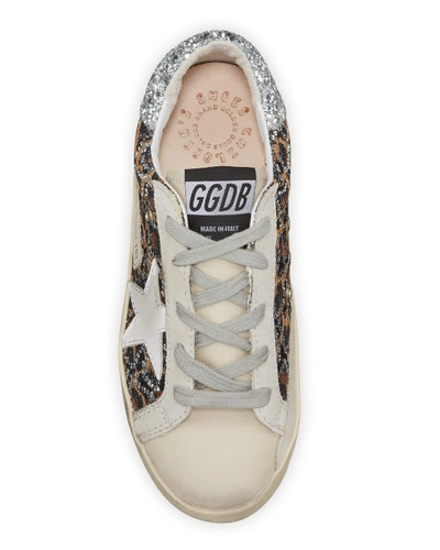 Shop Golden Goose Superstar Leopard Embellished Sneakers, Toddler/kids