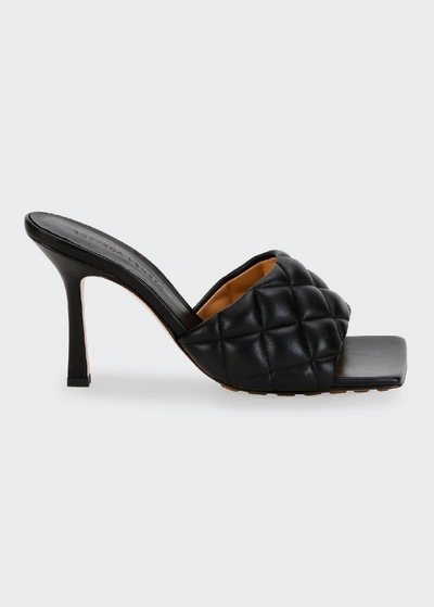 Shop Bottega Veneta The Padded Sandals In Black