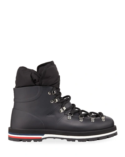 Shop Moncler Inaya Scarpa Rubber Boots In Black
