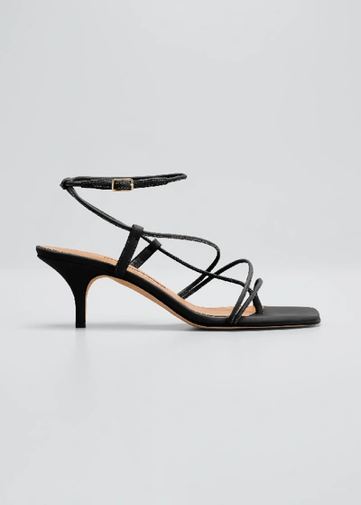 Shop Emme Parsons 50mm Tobias Strappy Thong Sandals In Black