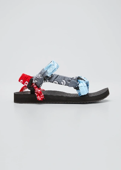 Shop Arizona Love Trekky Bandana Sport Sandals In Blue/red