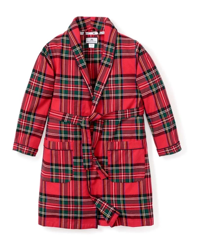 Shop Petite Plume Kid's Imperial Tartan Robe In Plaid