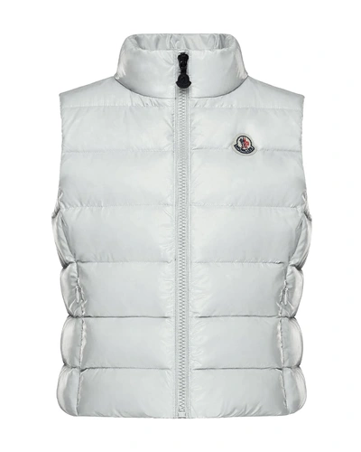 Shop Moncler Ghany Quilted Zip-front Vest In White