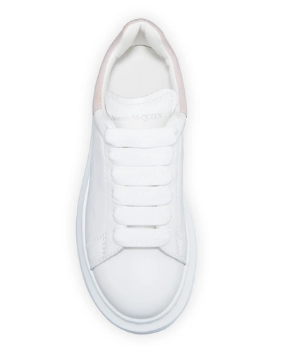 Shop Alexander Mcqueen Boy's Oversized Leather Sneakers, Toddler/kids In Pink