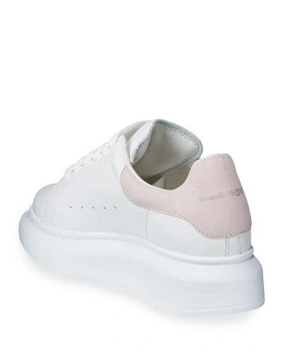 Shop Alexander Mcqueen Boy's Oversized Leather Sneakers, Toddler/kids In Pink